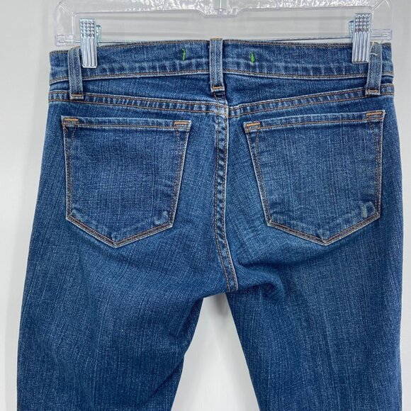 J Brand Pencil Leg Raw Hem Denim Blue Casual Jeans Size 25 - Picture 5 of 9